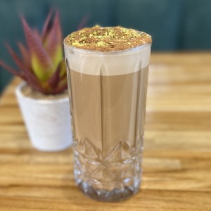 Hot Pistachio Cream Latte
