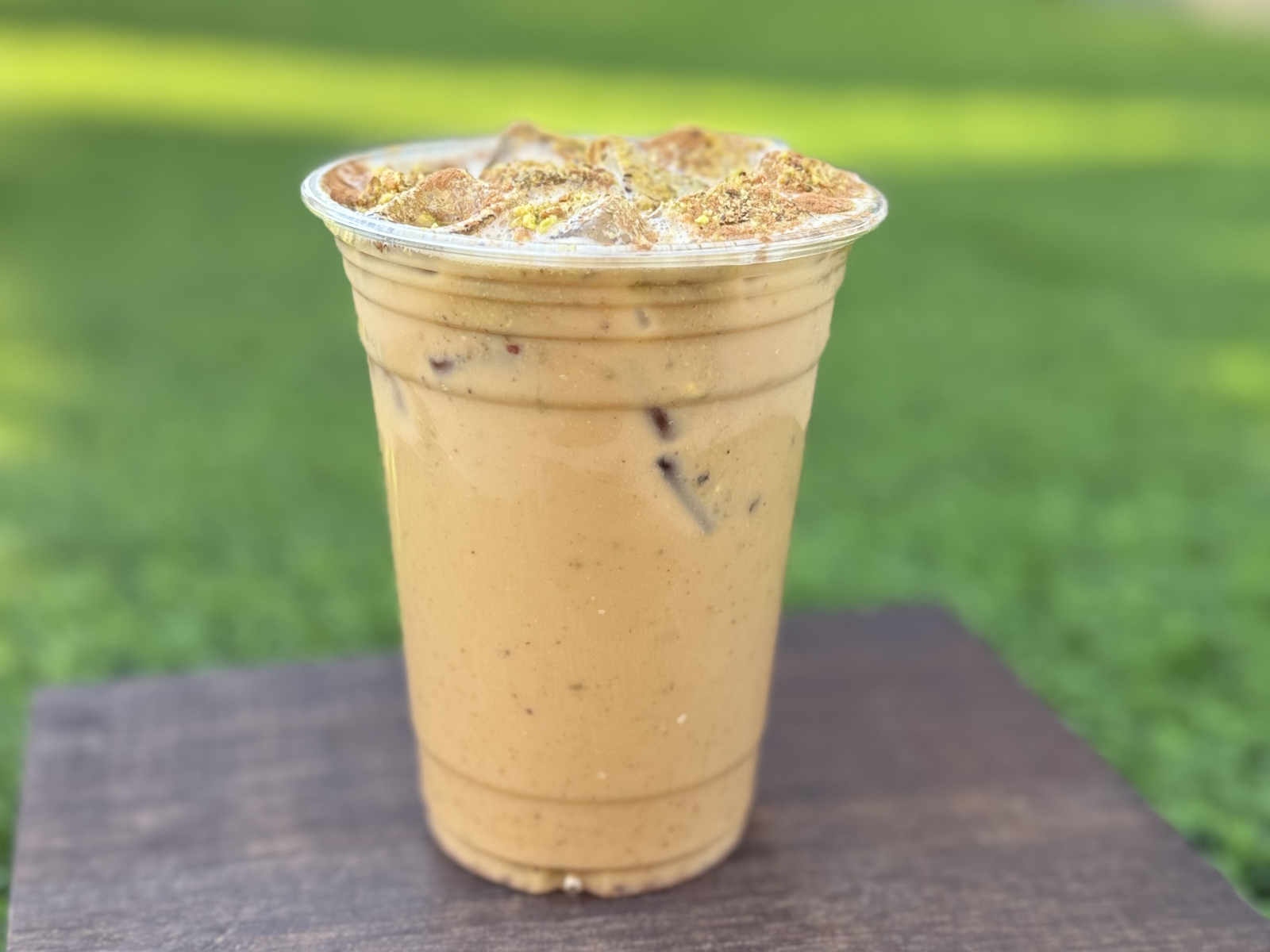 Iced Pistachio Cream Latte