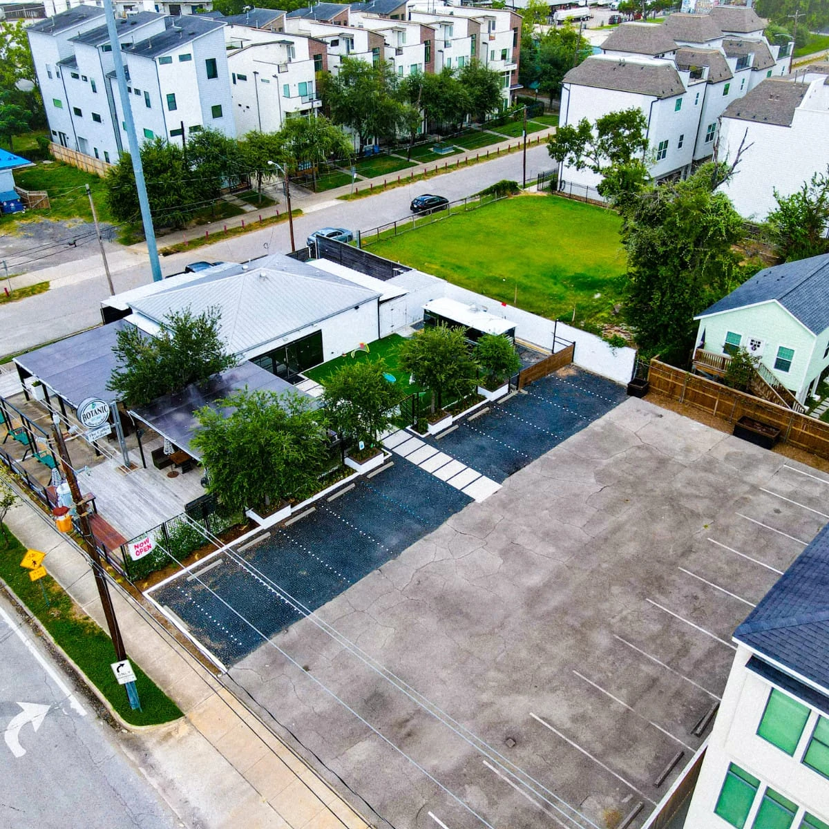 The Coffee Garden Sawyer Heights Coffee Shop Arial View