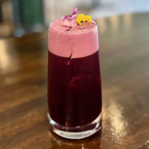 Purple Goddess Hibiscus Tea with pineapple